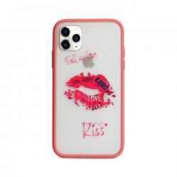 Slim Matte Design Hybrid Case for iPhone 11 6.1 (Kiss Lip)